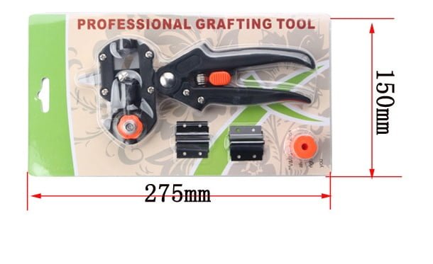 pruning shears and gardening tools: complete grafting set
