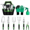 garden tools: 9-piece aluminum alloy set with silicone handles