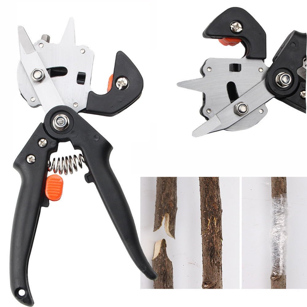 pruning shears and gardening tools: complete grafting set