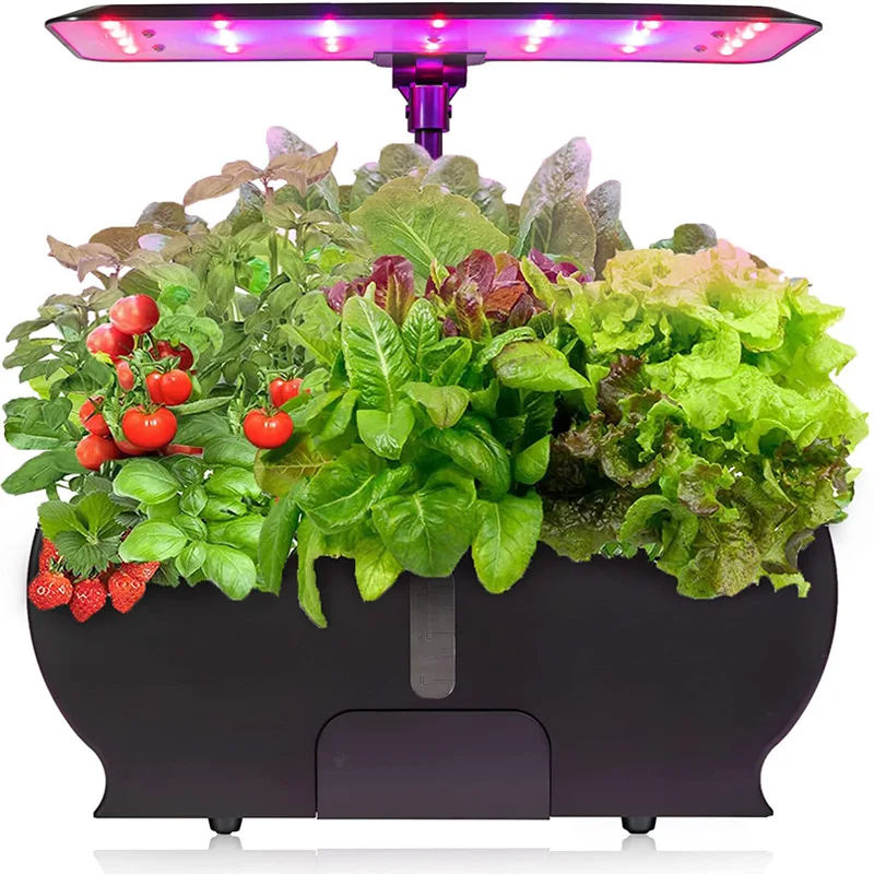 how can you optimize an indoor vegetable garden with grow lights for maximum yield?