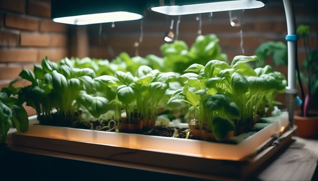 how to build a space-saving hydroponic indoor vegetable garden for urban dwellers?