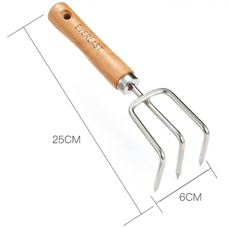 Garden Tools Set: Rake, Spade, Shovel - 3 Pieces Kit 2
