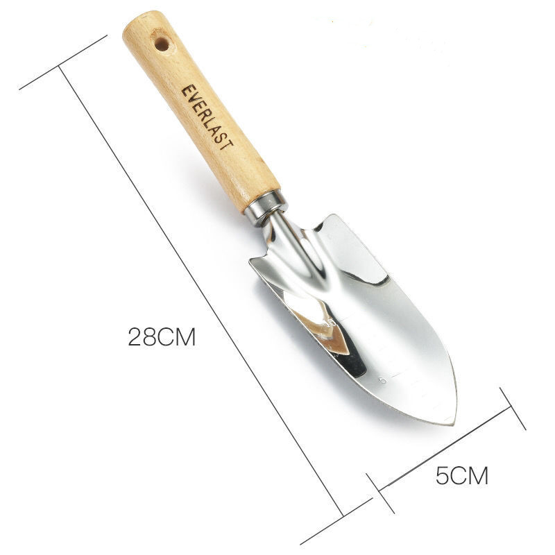Garden Tools Set: Rake, Spade, Shovel - 3 Pieces Kit 3