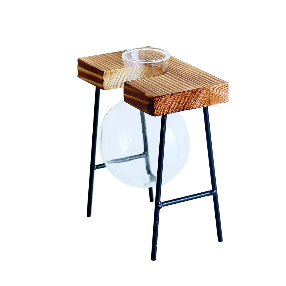 1613971331699.Webp nordic style creative wooden frame hydroponic vase