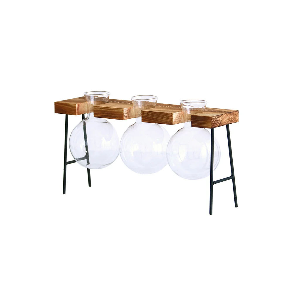 1613971331719.Webp nordic style creative wooden frame hydroponic vase