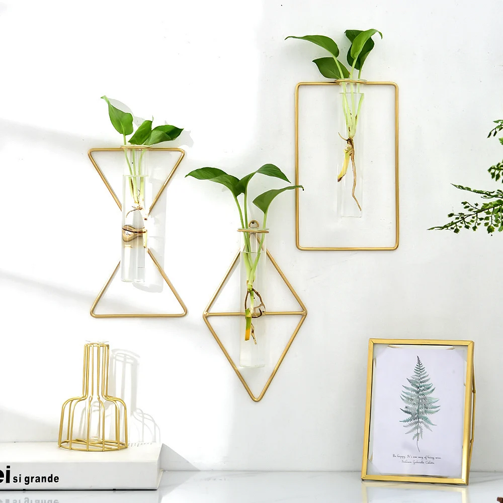 glass tube hydroponic vase