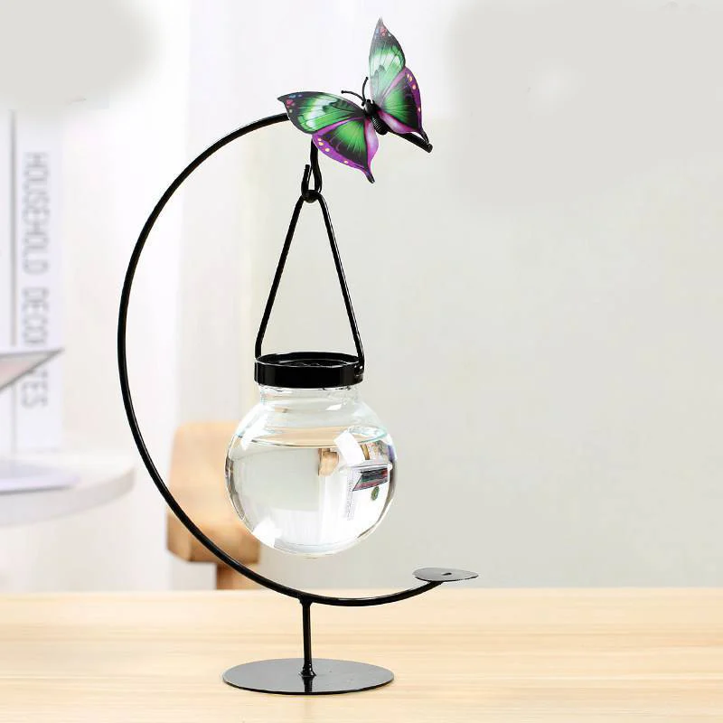 B139Eb3C-E28D-4754-Baf0-65Ad7Fa05C94.Webp creative wrought iron table decoration hydroponic vase