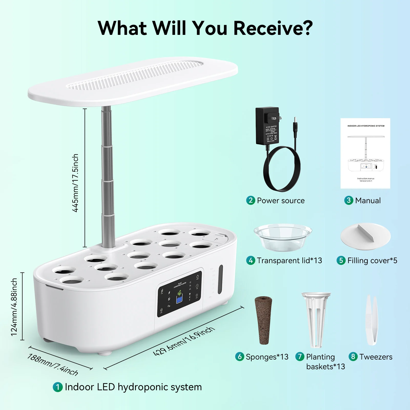 O1Cn01P0Fas71Io6Vkebwly_2219121040939-0-Cib.webp hydroponic value machine smart led lamp flower planting indoor hydroponic machine