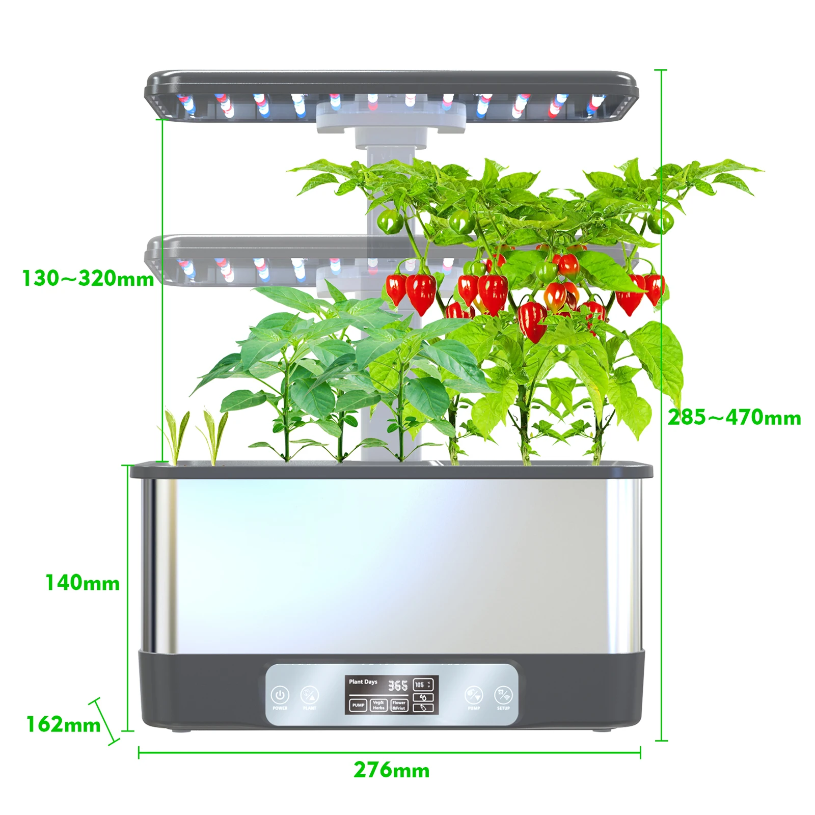 Wifi Hydroponics Growing System With Smart Led Grow Light And Automatic Watering 7