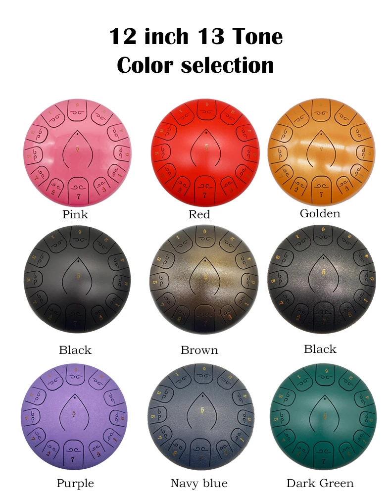 Rain Drum - Handpan Musical Instrument C Key Tongue Drum 2