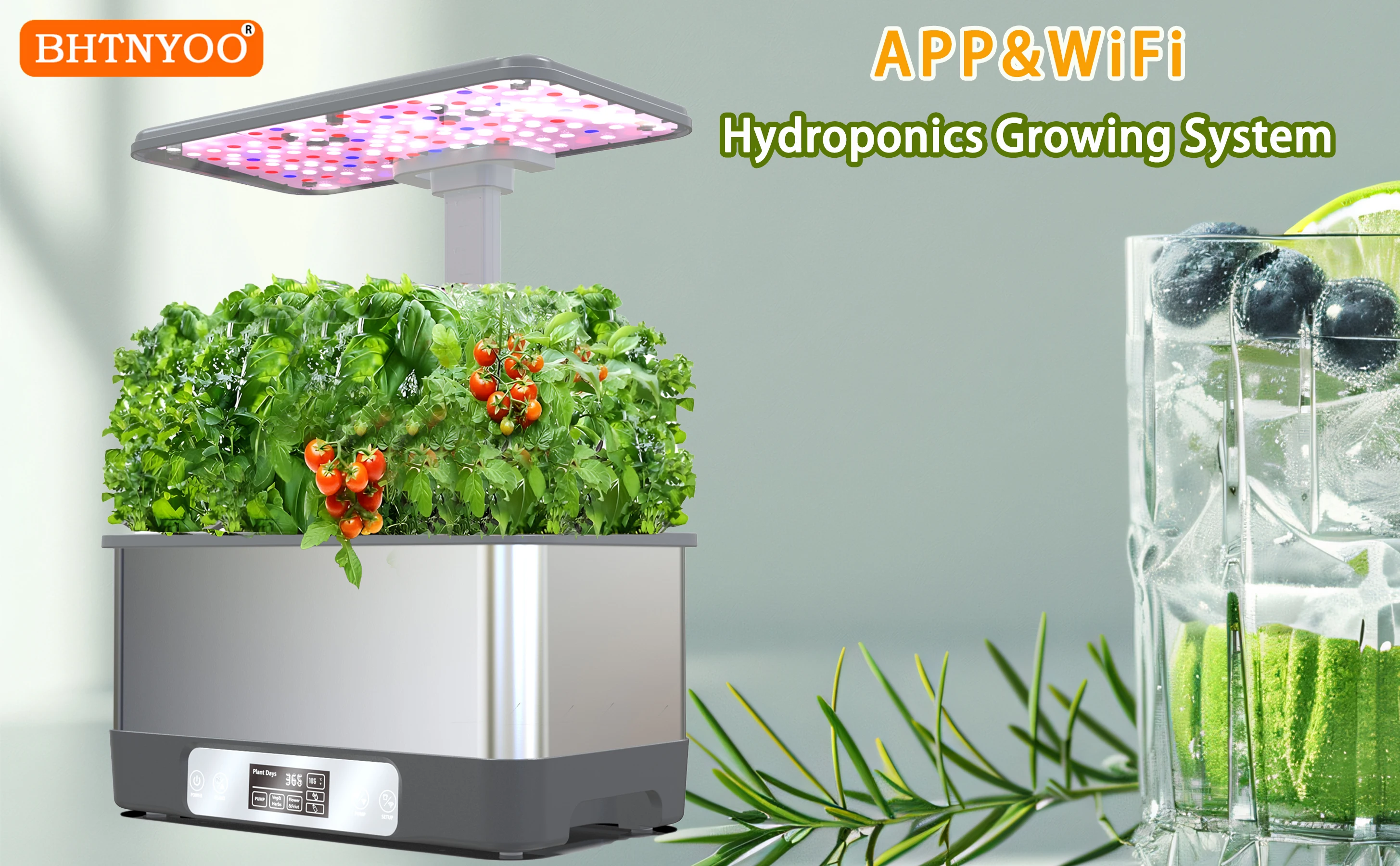 Hydroponics Growing System With Wifi App, 8 Pods Soilless Planting Kit 2