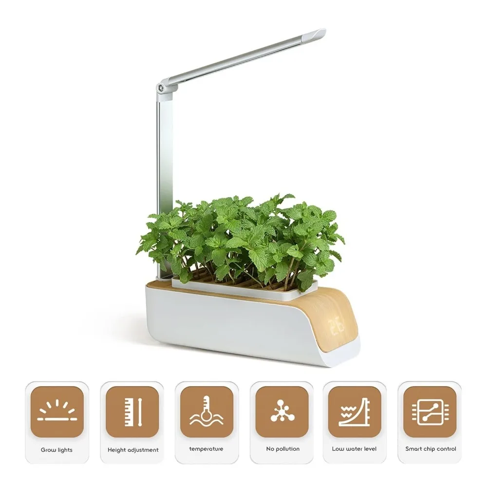 Hydroponics Growing System - Intelligent Full Spectrum Grow Light Soilless Cultivation Indoor Garden Planter Gro 3