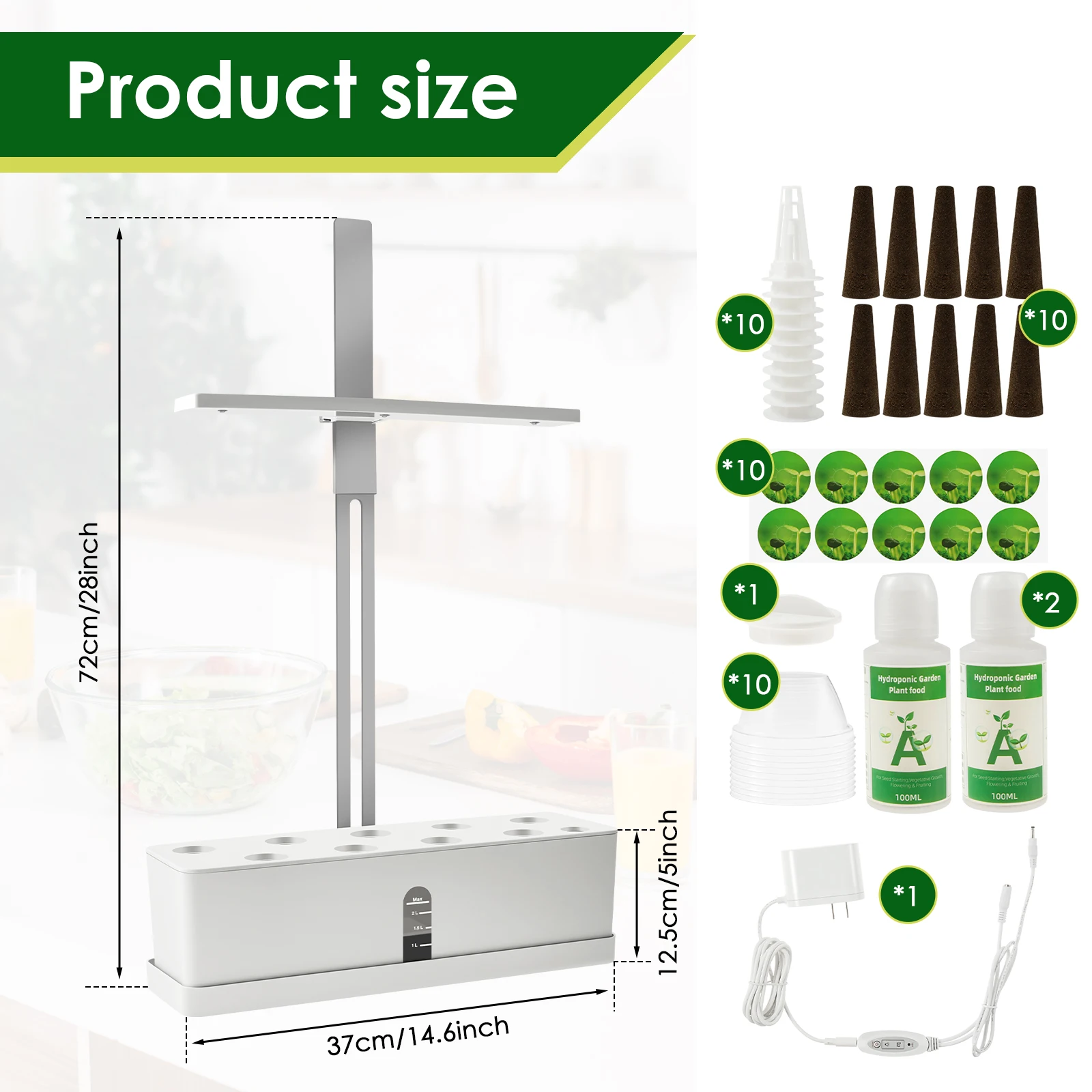 Hydroponics Growing System Led Light Soilless Smart Planting Machine 2