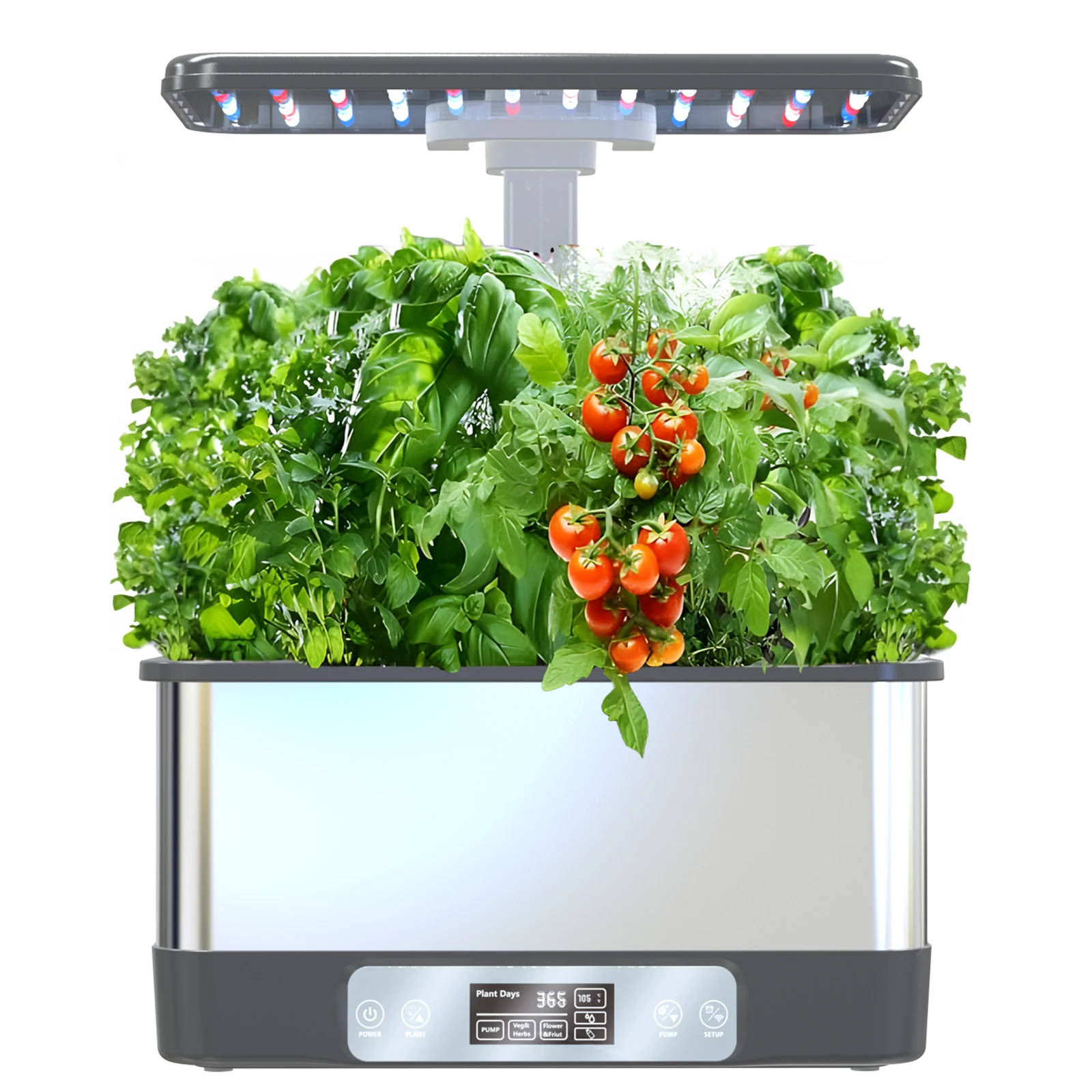 Wifi Hydroponics Growing System With Smart Led Grow Light And Automatic Watering 8