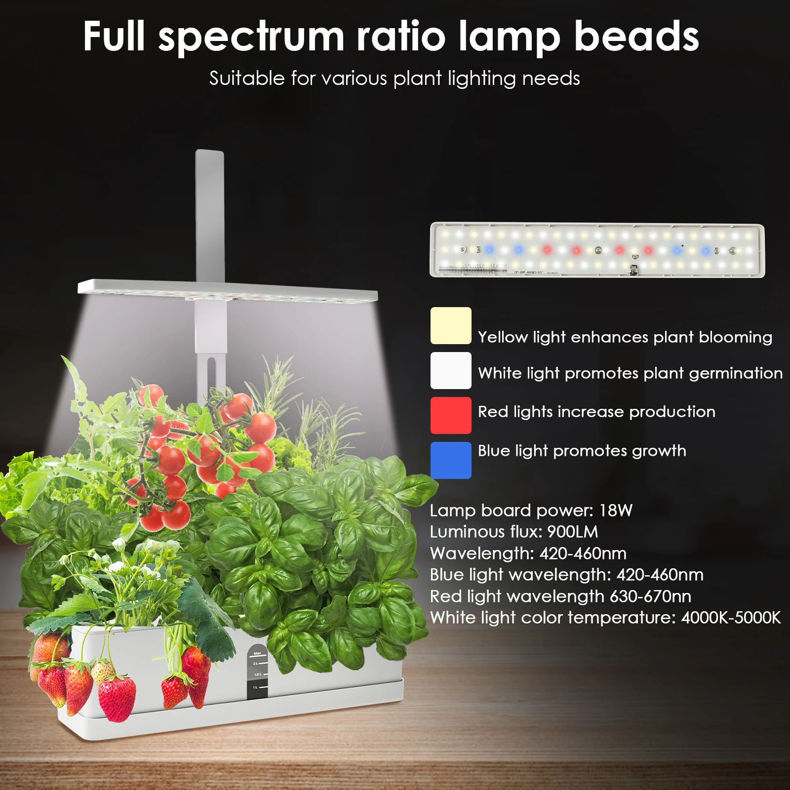 Hydroponics Growing System Led Light Soilless Smart Planting Machine 3