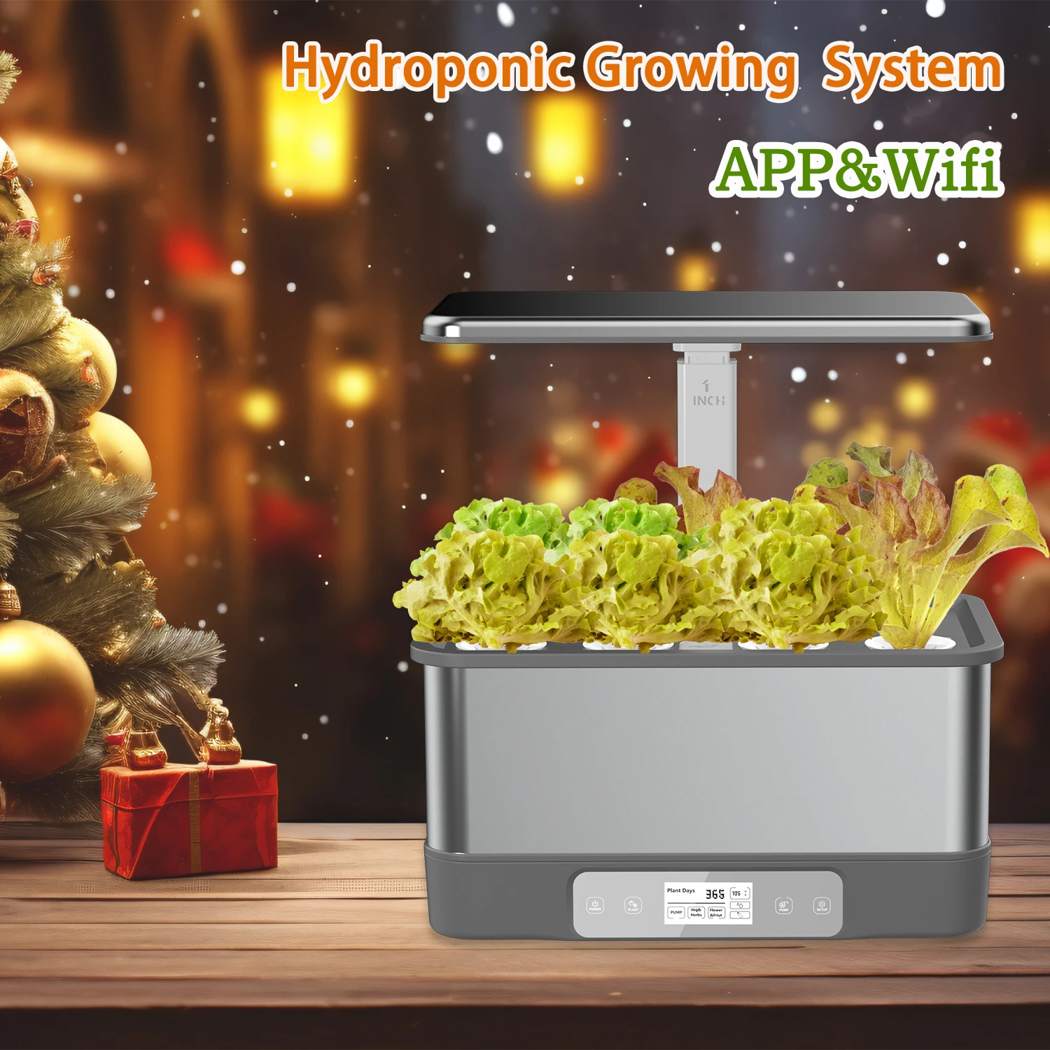 Hydroponics Growing System With Wifi App, 8 Pods Soilless Planting Kit 8