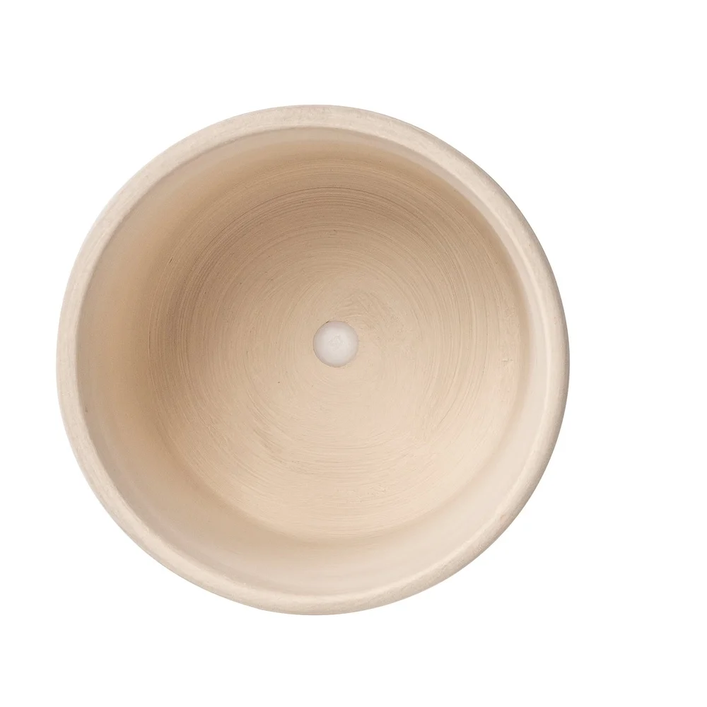 Ceramic Plant Pot - Round White Planter With Drainage Holes For Succulents And Houseplants 5