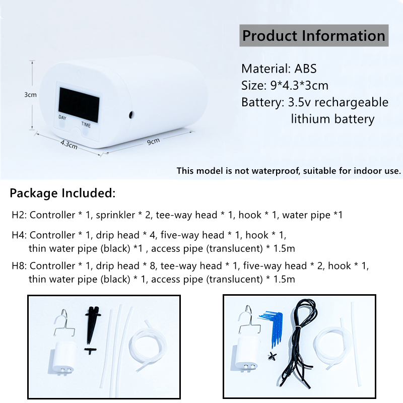 Automatic Watering Pump Controller - Plant Flower Home Sprinkler Drip Irrigation Device Pump Timer System Garden Tool 3