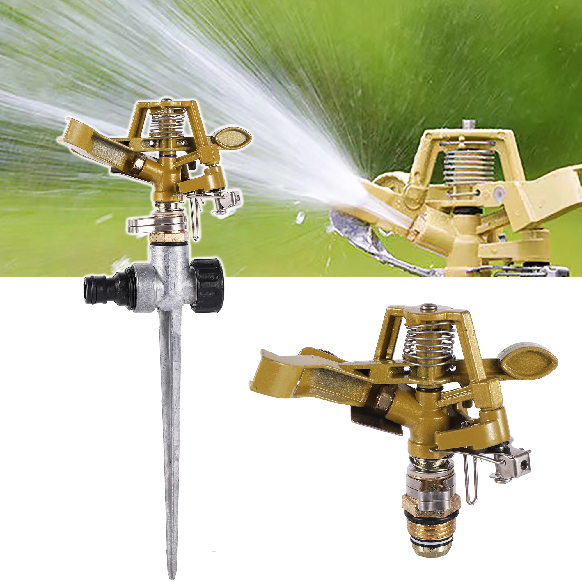 Automatic Sprinkler System With Rotating Rocker Sprinkler 2