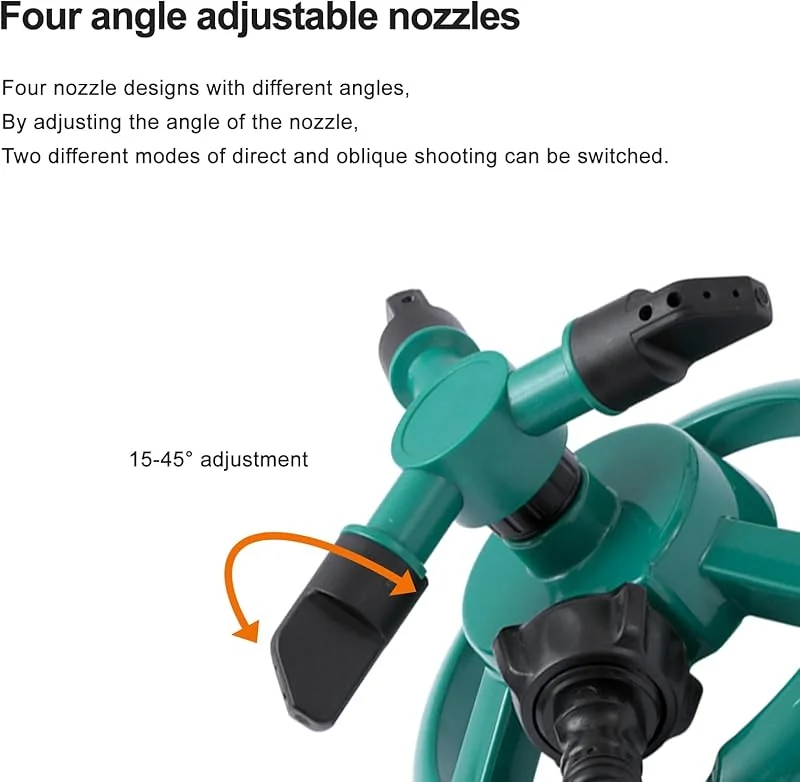 Rotating Sprinkler Nozzle 360° Auto-Rotating Sprinkler Nozzle Garden Sprinkler- Adjustable Spray Patterns For Lawn/Agricultural Irrigation Water-Saving 8