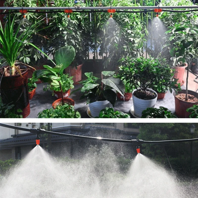 Outdoor Misting Cooling System Mist Sprinkler Nozzle Plant Irrigation Water Mister Nozzles Set Garden Supplies Irrigation Tool 4