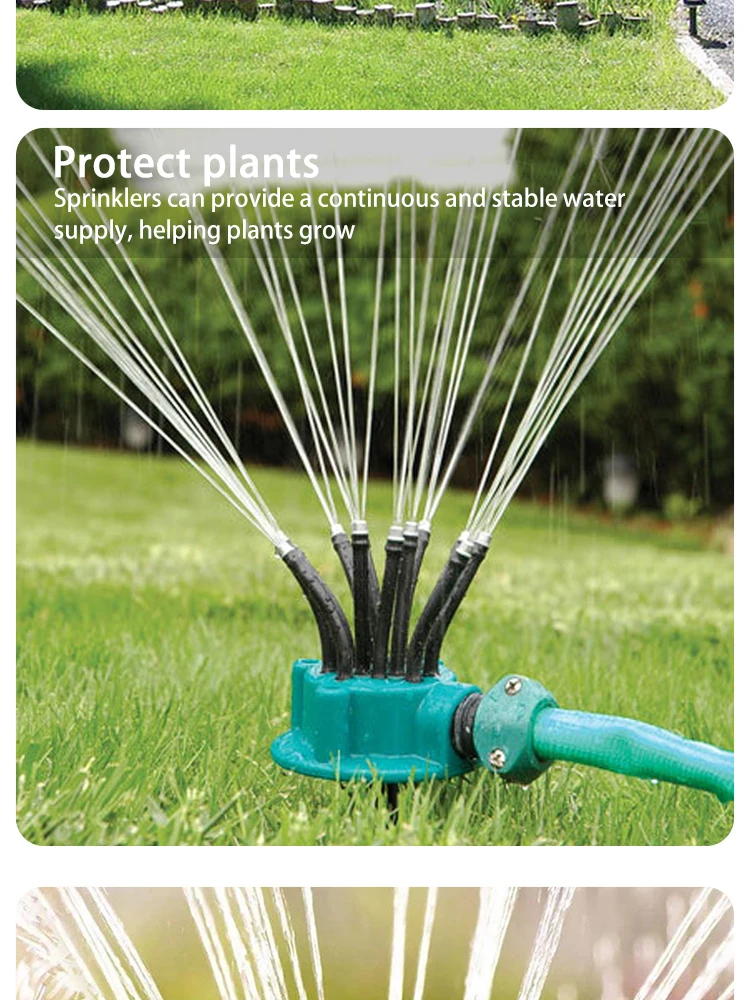 Automatic Garden Sprinklers 360 Degree Rotation System 8