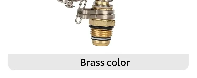 Sprinkler Nozzle 1 Pack With 360-Degree Rotation 4-Point Alloy Controllable Angle For Lawn And Garden Irrigation 10