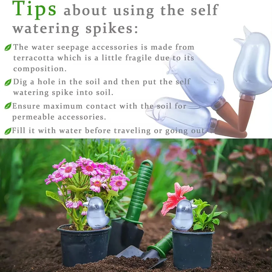 Flower Waterer - High Quality Automatic Self-Watering Bird Shaped Plant Waterer 3