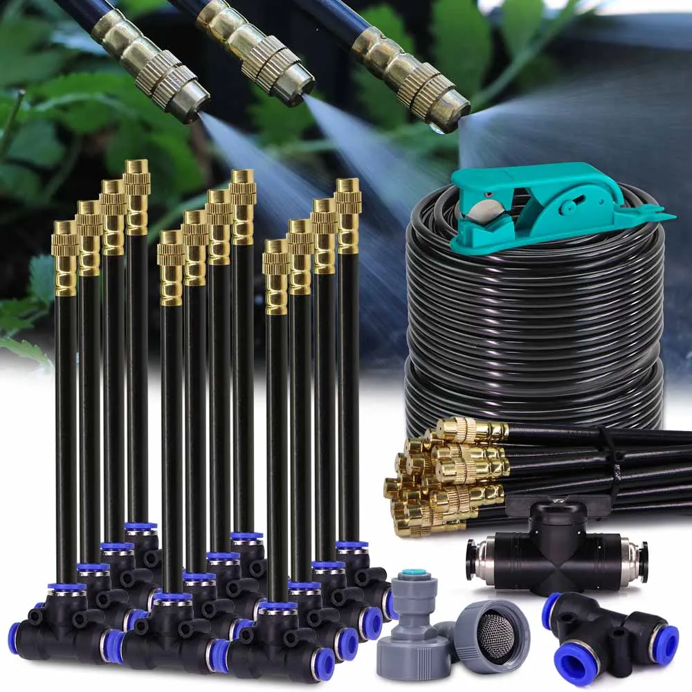 Adjustable Nozzle Atomizer Sprayer Misting Cooling System 4
