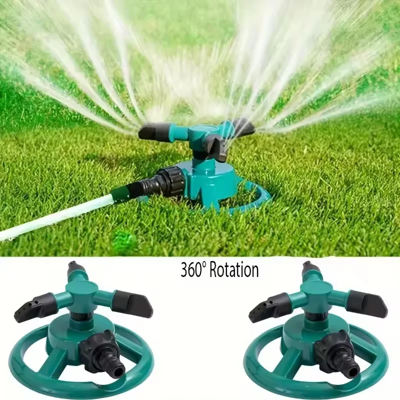 Rotating Sprinkler Nozzle 360° Auto-Rotating Sprinkler Nozzle Garden Sprinkler- Adjustable Spray Patterns For Lawn/Agricultural Irrigation Water-Saving 4