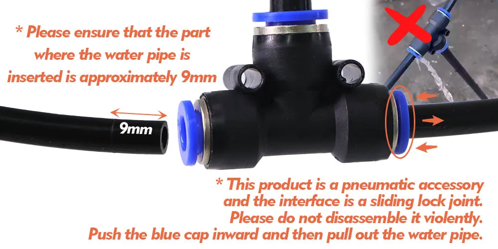 Adjustable Nozzle Atomizer Sprayer Misting Cooling System 3