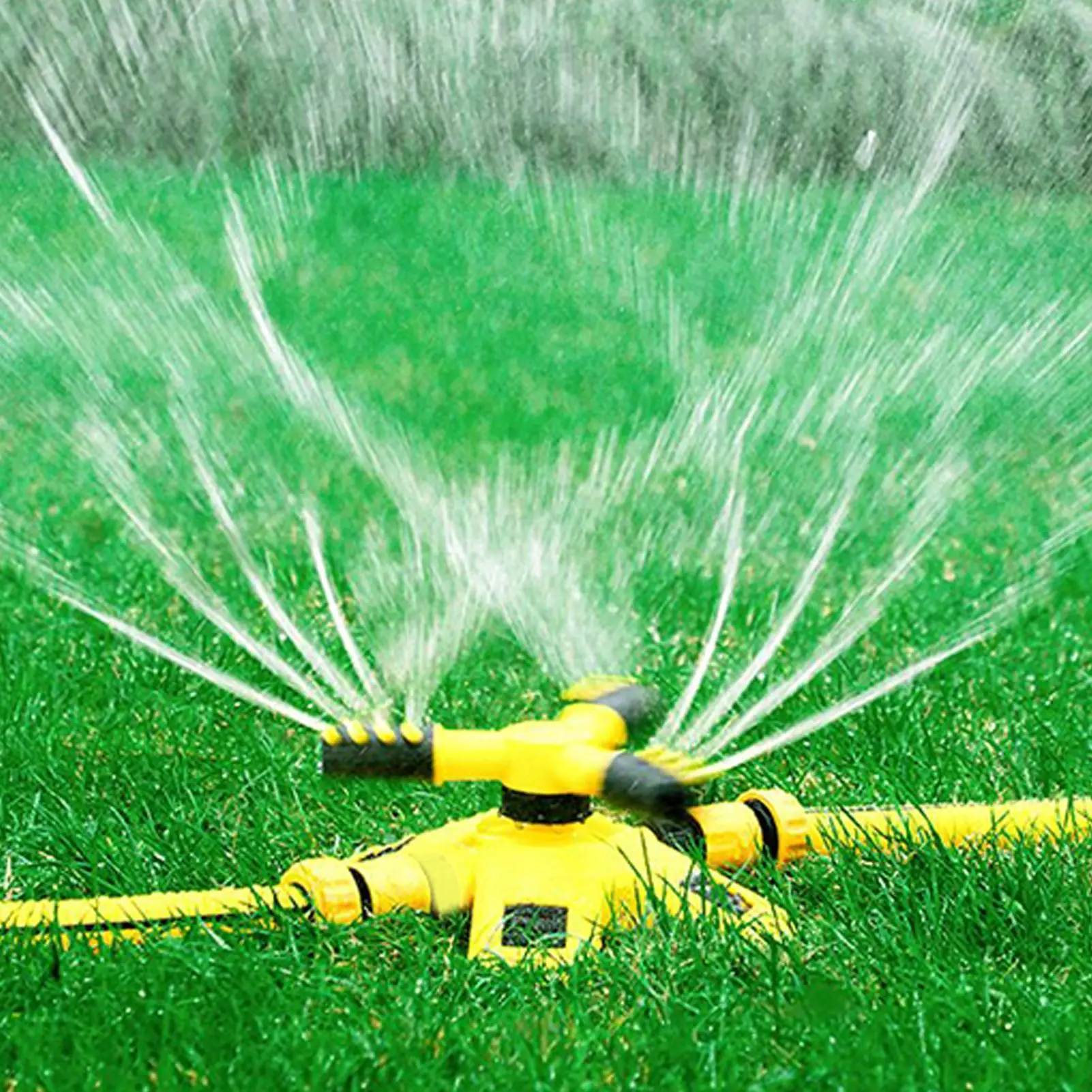 Lawn Sprinkler Garden Grass Watering Yard Sprinkler 360 Degree Rotating Irrigation System Automatic With Adjustable Spray 3