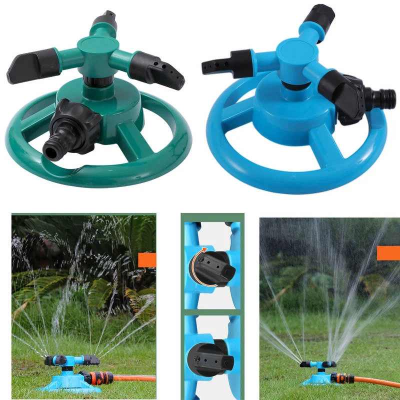 Rotating Sprinkler Nozzle 360° Auto-Rotating Sprinkler Nozzle Garden Sprinkler- Adjustable Spray Patterns For Lawn/Agricultural Irrigation Water-Saving 3