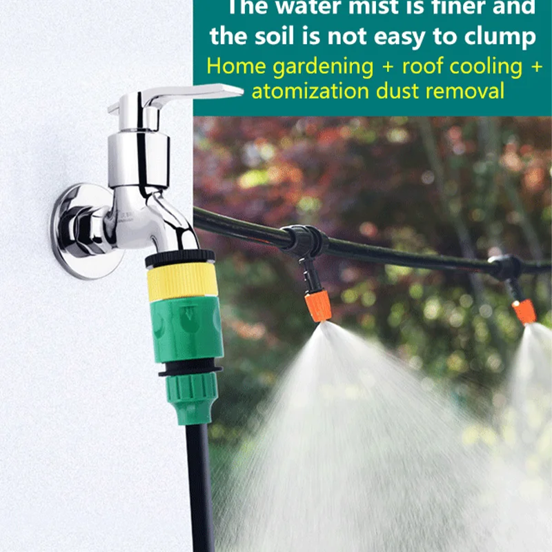 Outdoor Misting Cooling System Mist Sprinkler Nozzle Plant Irrigation Water Mister Nozzles Set Garden Supplies Irrigation Tool 7