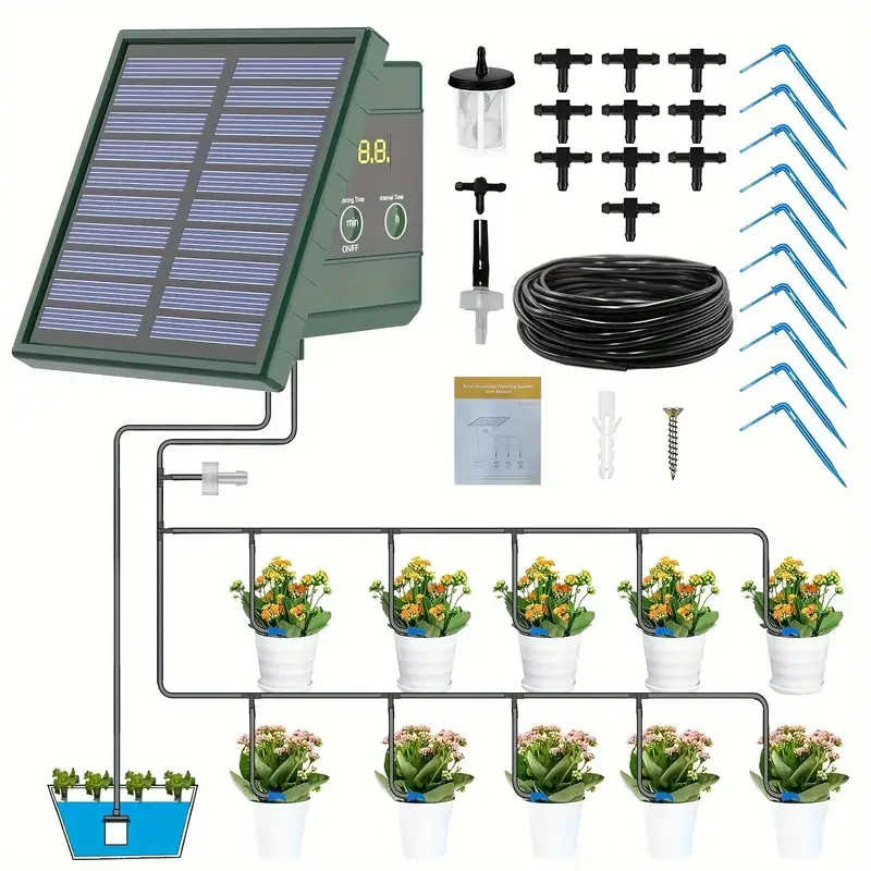 Automatic Drip Irrigation System For Raised Beds, Greenhouses, Vegetable Gardens, Balcony &Amp; Hanging Plants 4