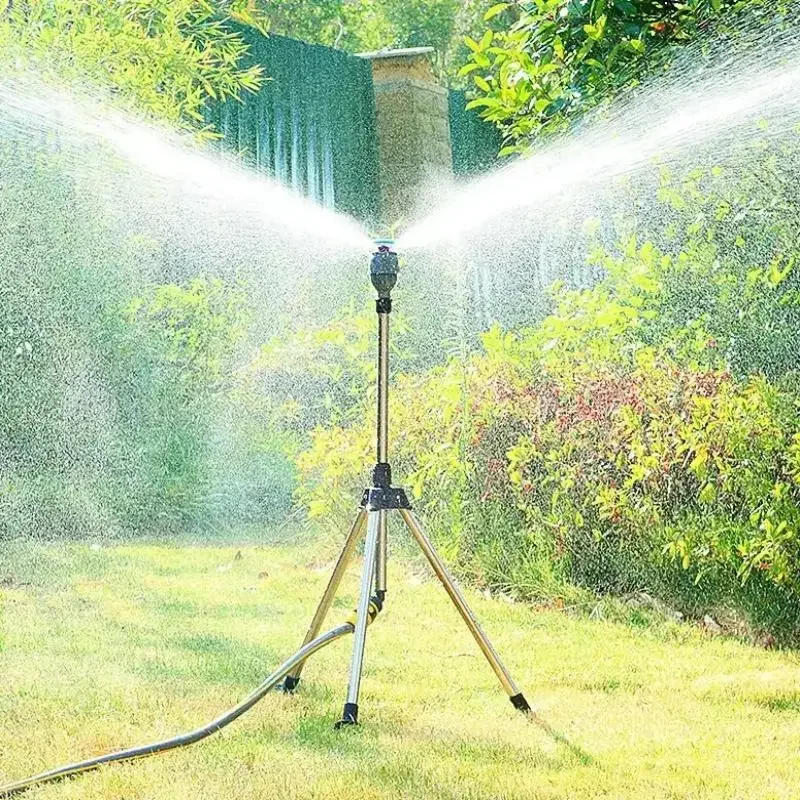 Automatic Rotating Sprinkler Stainless Steel Tripod Set 4