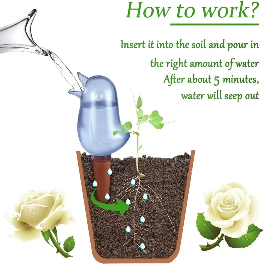 Flower Waterer - High Quality Automatic Self-Watering Bird Shaped Plant Waterer 2
