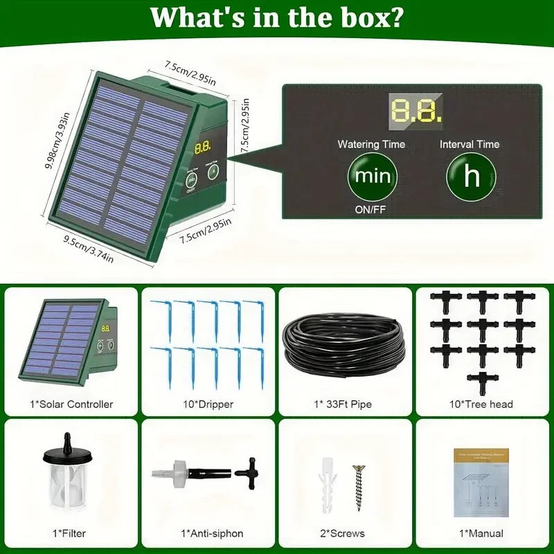 Automatic Drip Irrigation System For Raised Beds, Greenhouses, Vegetable Gardens, Balcony &Amp; Hanging Plants 3
