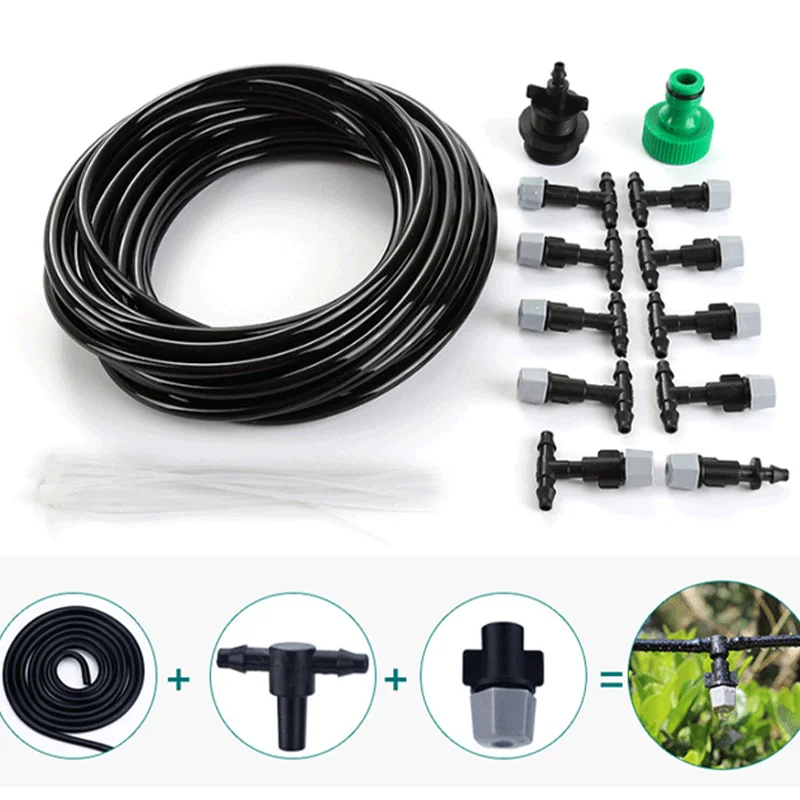 Outdoor Misting Cooling System Mist Sprinkler Nozzle Plant Irrigation Water Mister Nozzles Set Garden Supplies Irrigation Tool 6