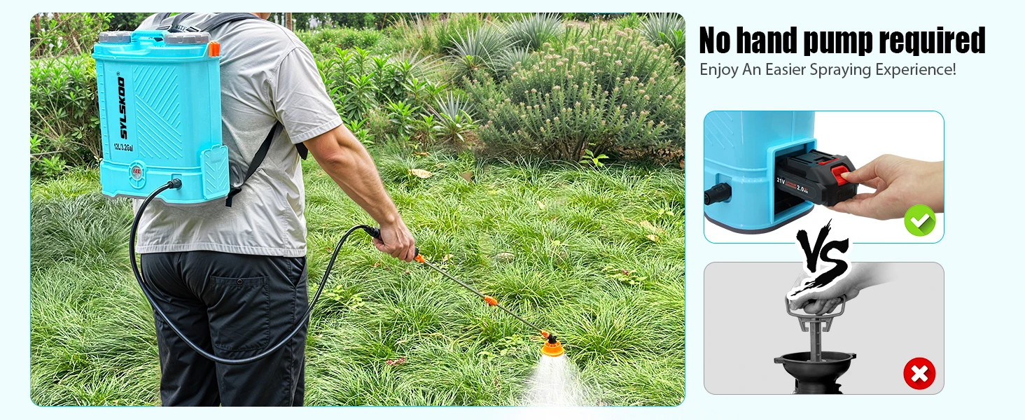 Backpack Hydroseeding Sprayer 3.2 Gallon 3