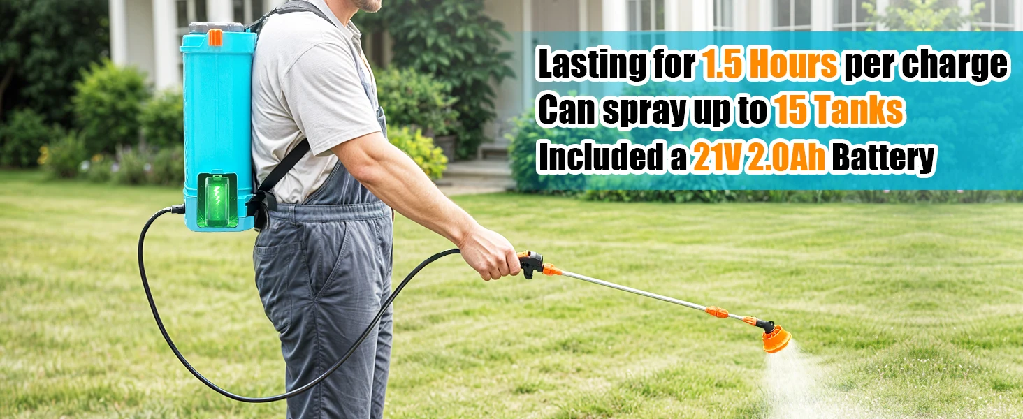 Backpack Hydroseeding Sprayer 3.2 Gallon 5
