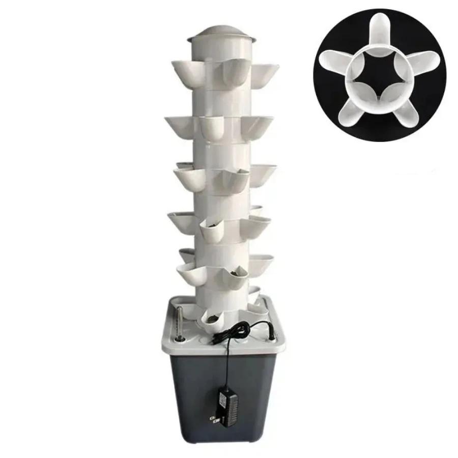 vertical hydroponic growing system mini indoor outdoor home grow herb tower