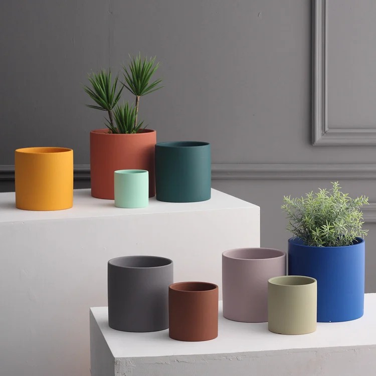 ceramic flowerpot in nordic style