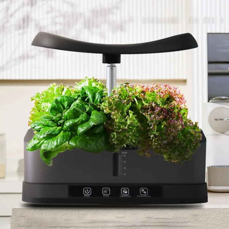About Us 1 indoor hydroponic system with led and smart timer.