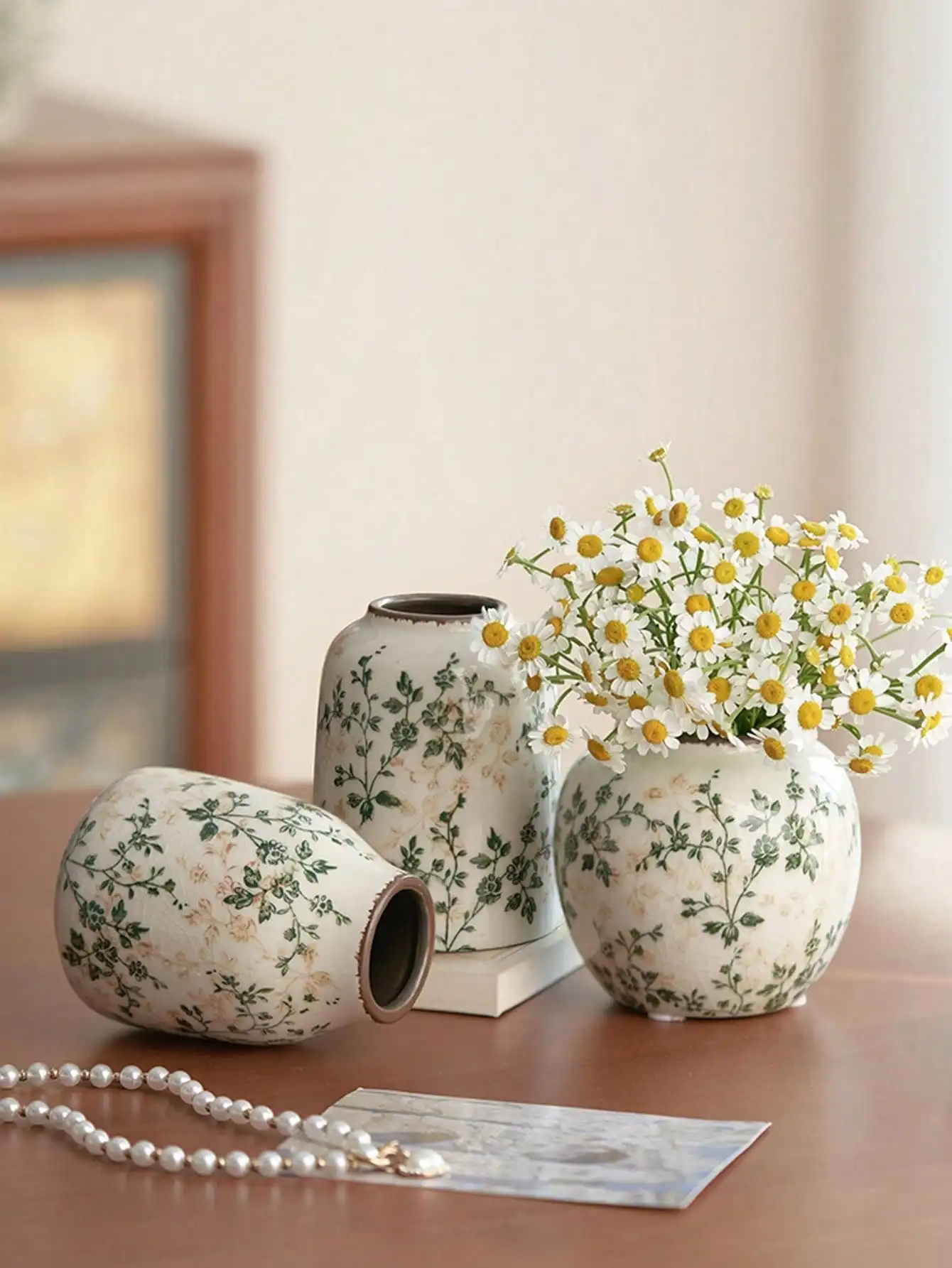Dried Flower Display Vase - Handmade Ceramic Art 3
